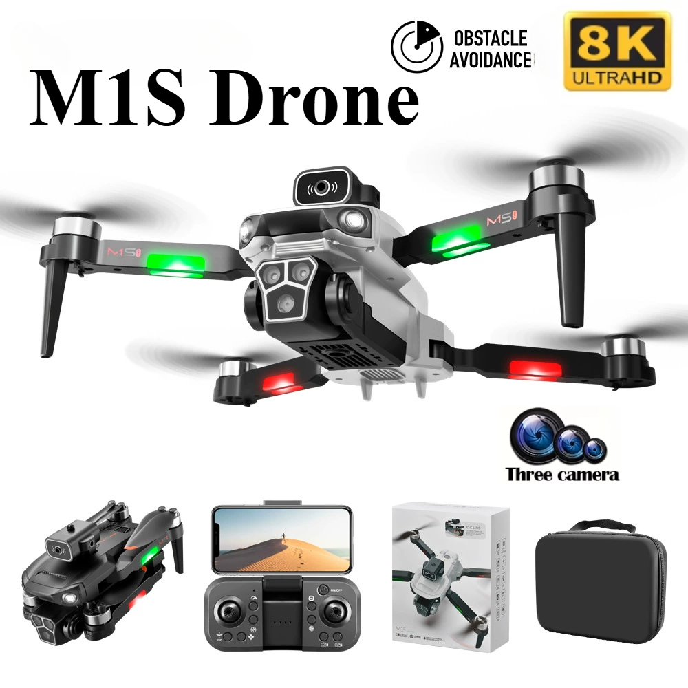 Jjrc Drone X12 - M1S Drone 8K Professional Triple Camera